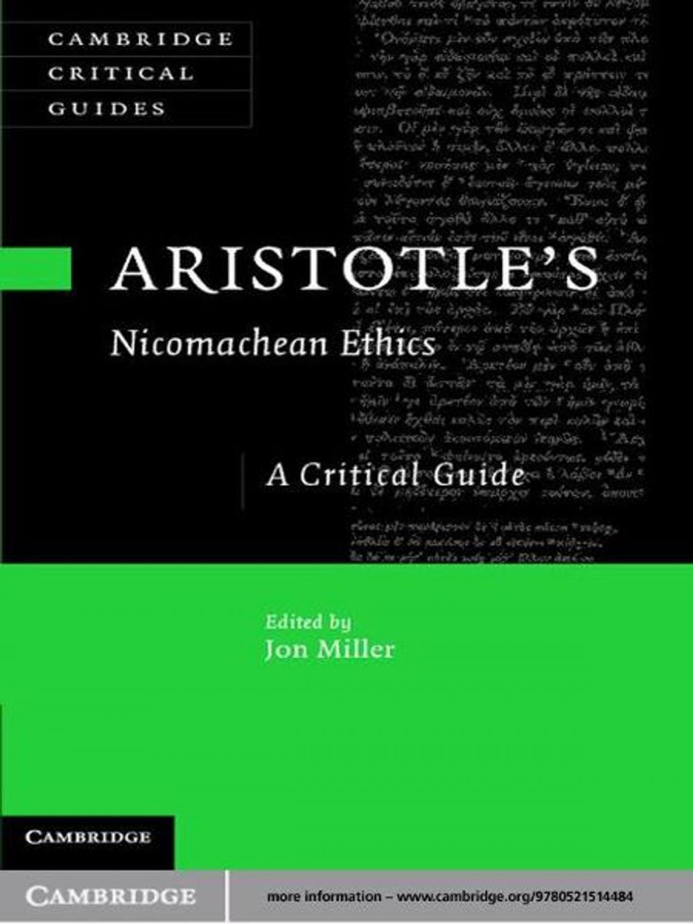 Big bigCover of Aristotle's Nicomachean Ethics