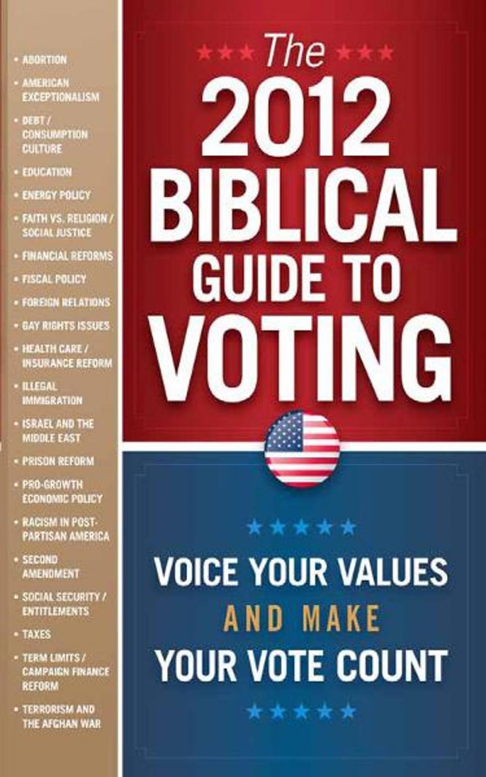 Big bigCover of The 2012 Biblical Guide to Voting