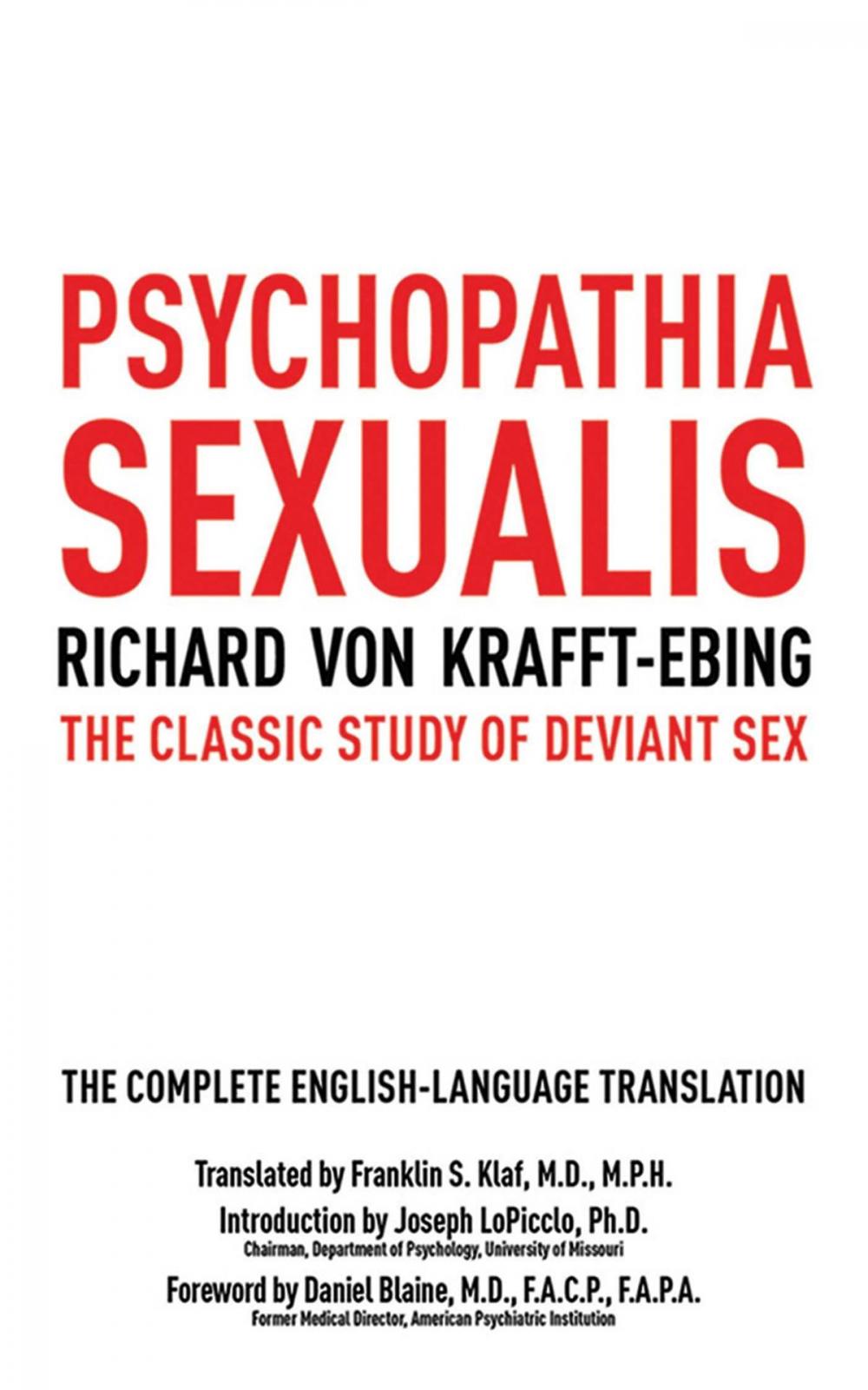 Big bigCover of Psychopathia Sexualis