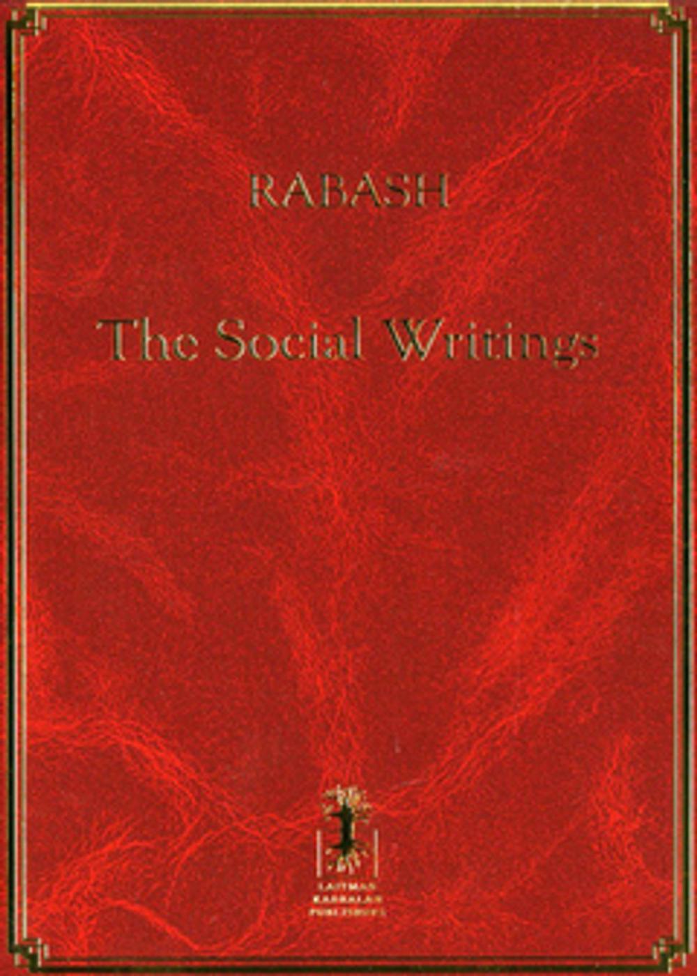 Big bigCover of Rabash--The Social Writings