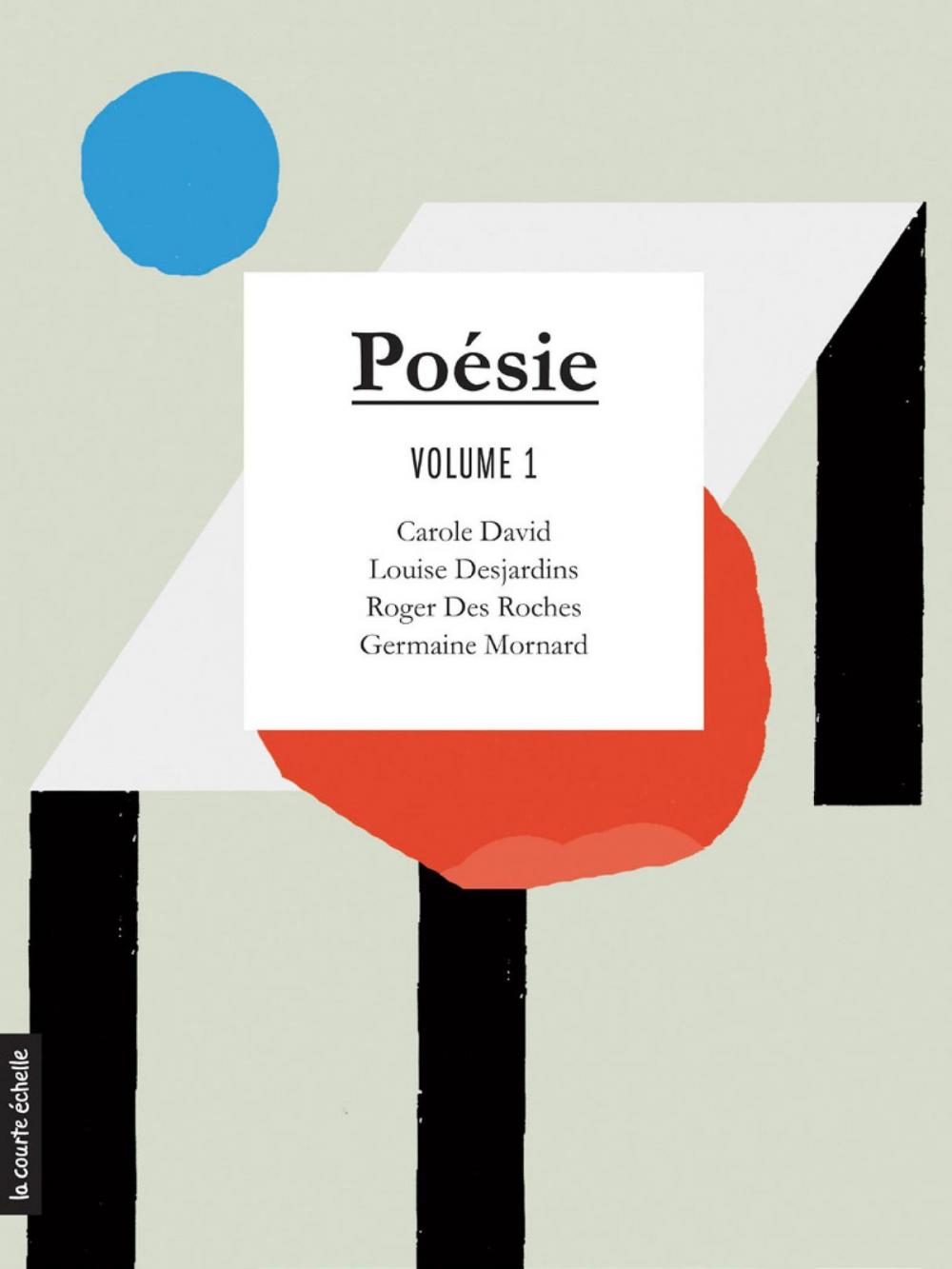 Big bigCover of Poésie, volume 1