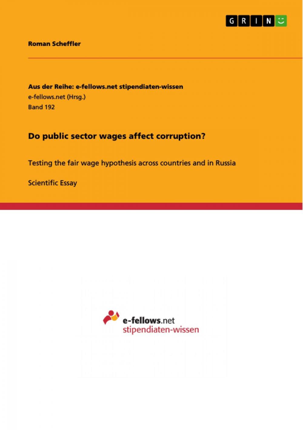 Big bigCover of Do public sector wages affect corruption?