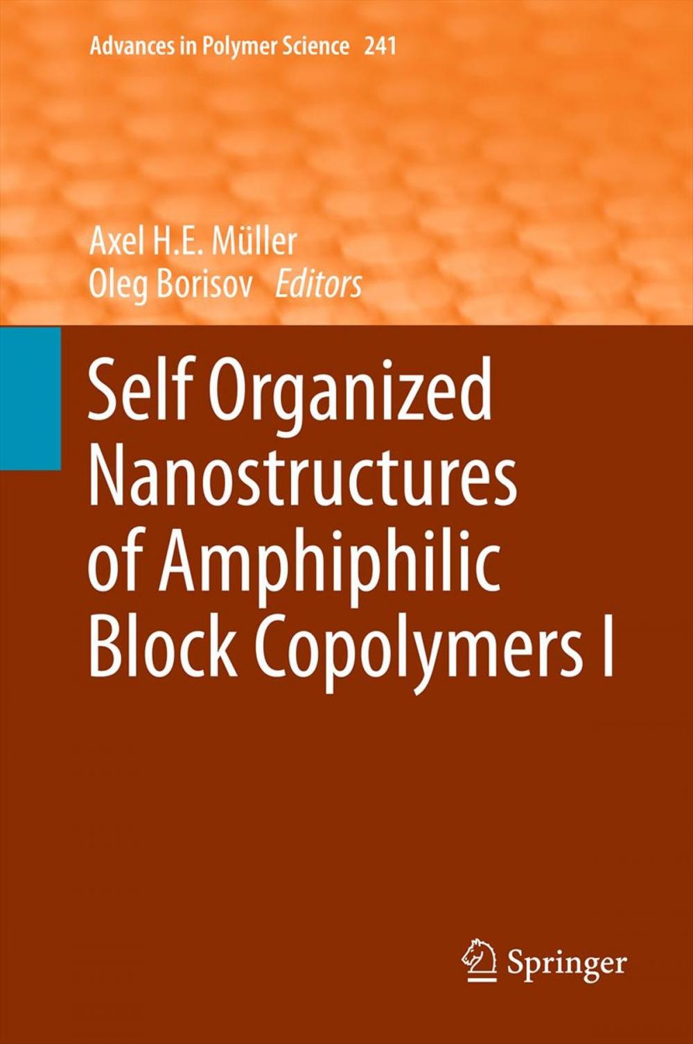 Big bigCover of Self Organized Nanostructures of Amphiphilic Block Copolymers I