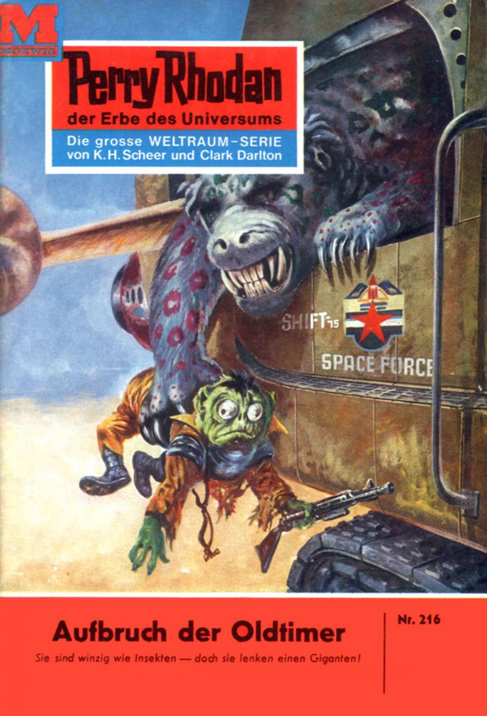 Big bigCover of Perry Rhodan 216: Aufbruch der Oldtimer