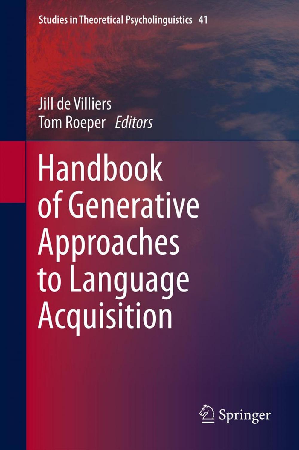 Big bigCover of Handbook of Generative Approaches to Language Acquisition