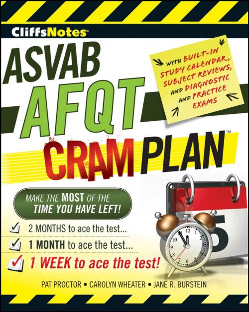 Cover of the book CliffsNotes ASVAB AFQT Cram Plan by Jane R. Burstein, Pat Proctor, Carolyn C. Wheater, HMH Books
