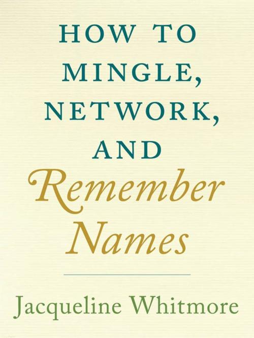 Cover of the book How to Mingle, Network, and Remember Names by Jacqueline Whitmore, St. Martin's Press