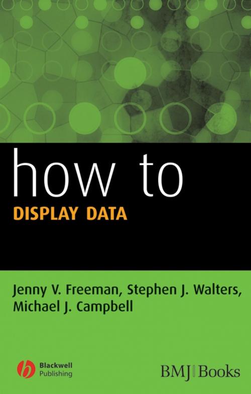 Cover of the book How to Display Data by Jenny V. Freeman, Stephen J. Walters, Michael J. Campbell, Wiley