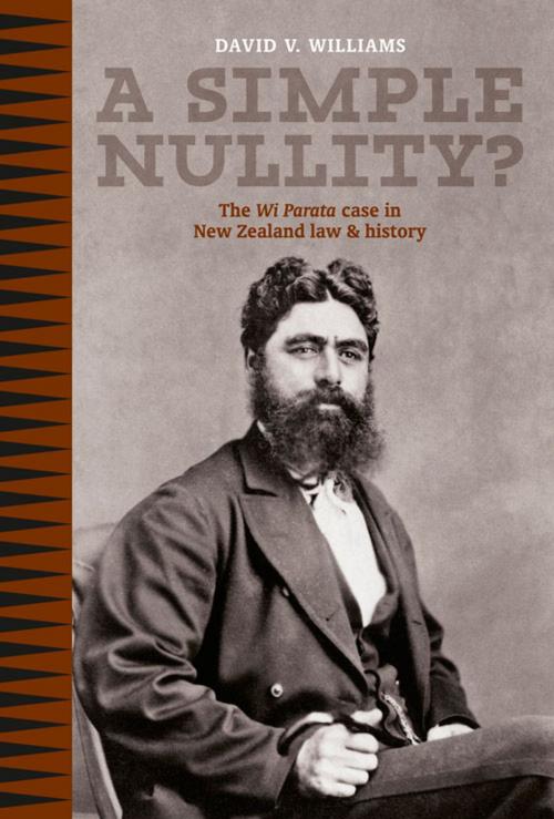 Cover of the book A Simple Nullity? by David V. Williams, Auckland University Press