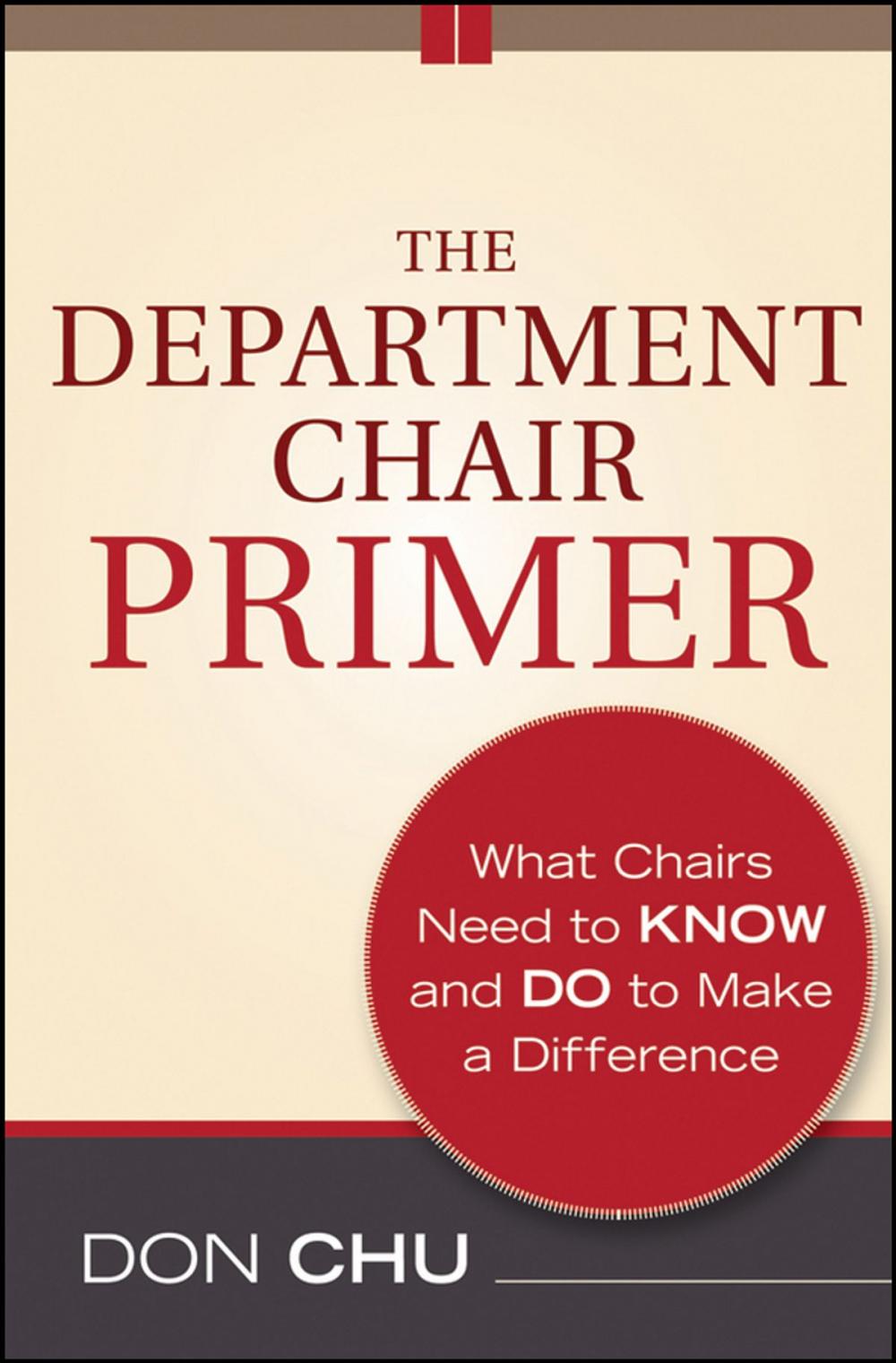 Big bigCover of The Department Chair Primer