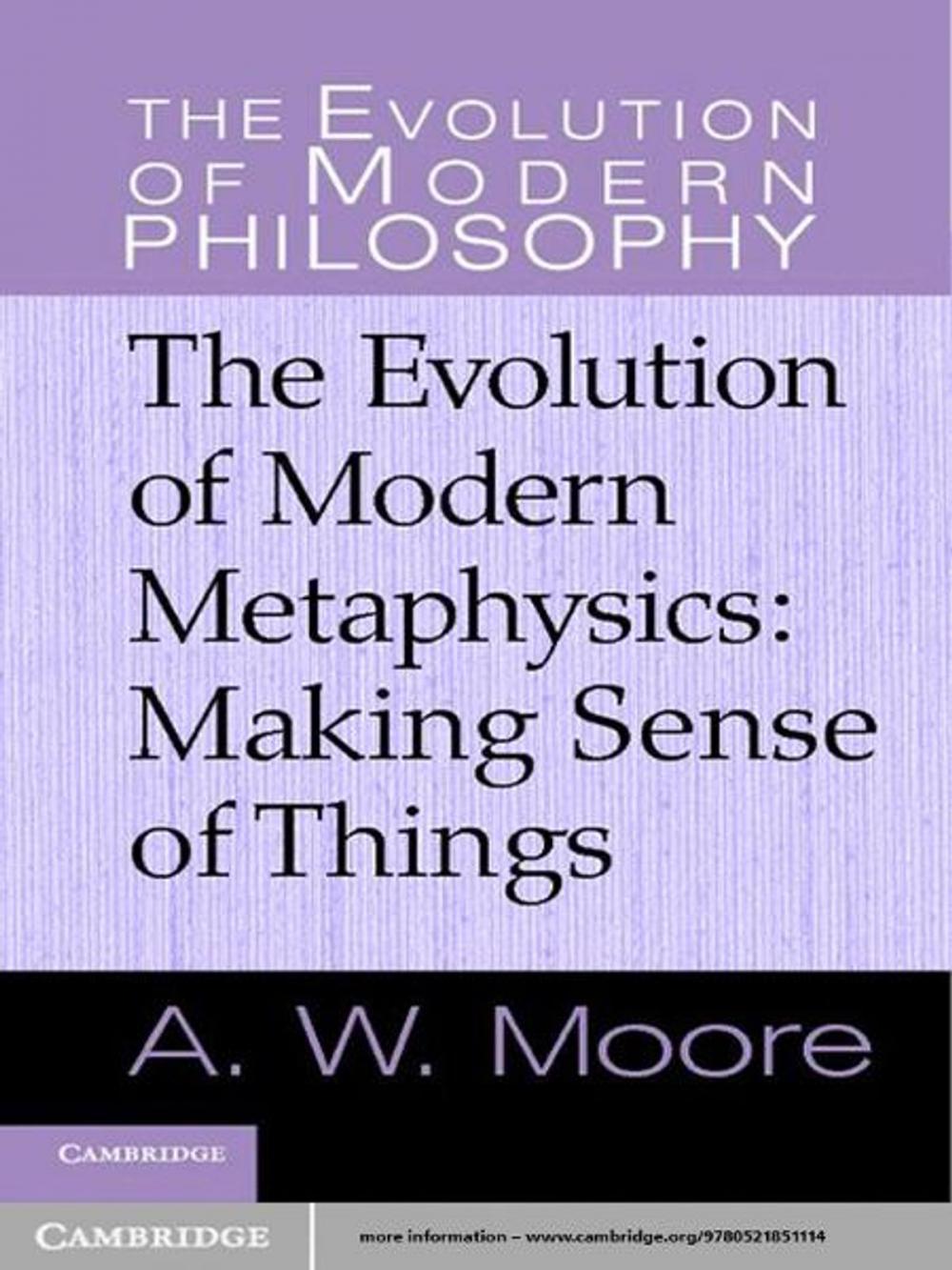 Big bigCover of The Evolution of Modern Metaphysics