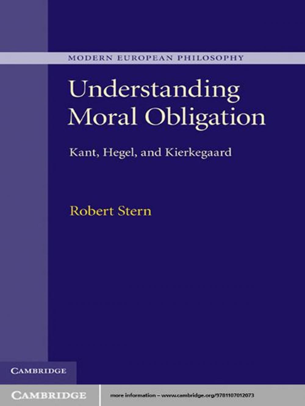 Big bigCover of Understanding Moral Obligation