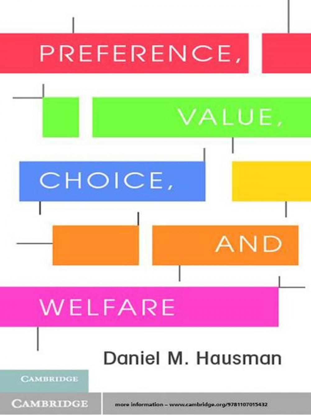 Big bigCover of Preference, Value, Choice, and Welfare