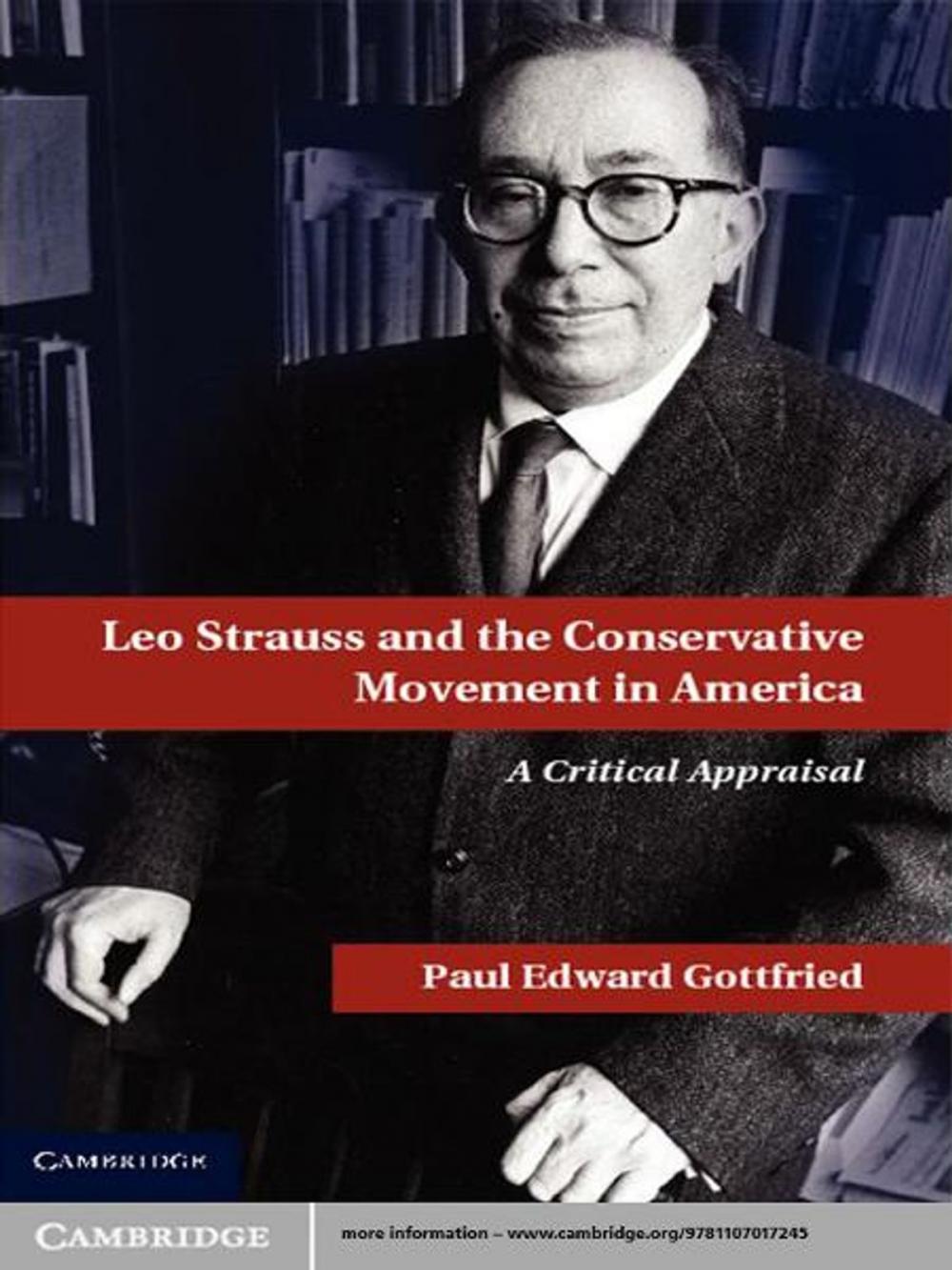 Big bigCover of Leo Strauss and the Conservative Movement in America