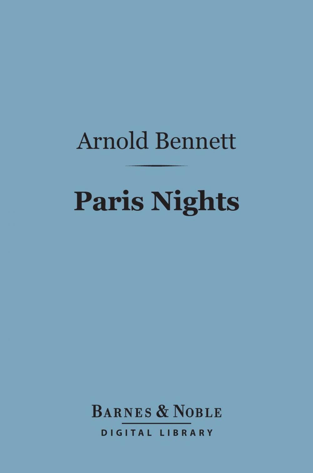 Big bigCover of Paris Nights (Barnes & Noble Digital Library)