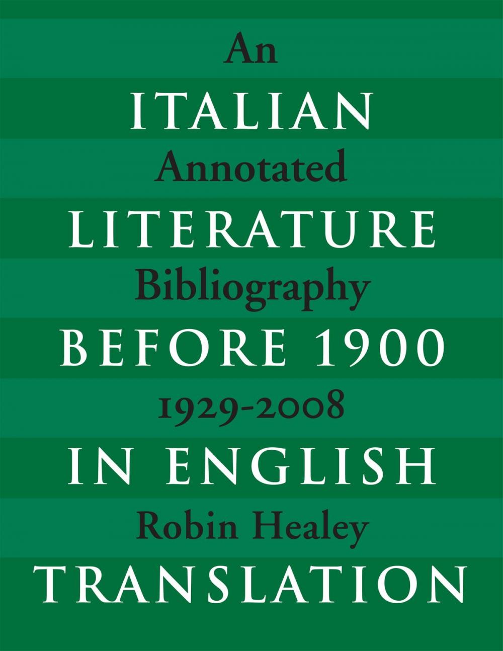 Big bigCover of Italian Literature before 1900 in English Translation