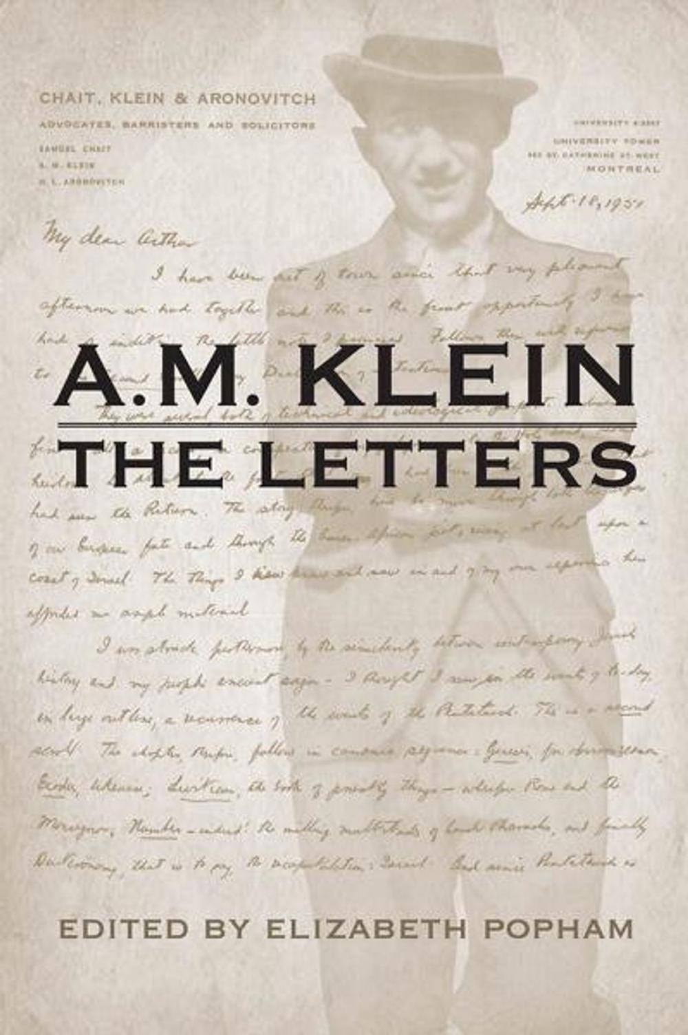 Big bigCover of A.M. Klein The Letters