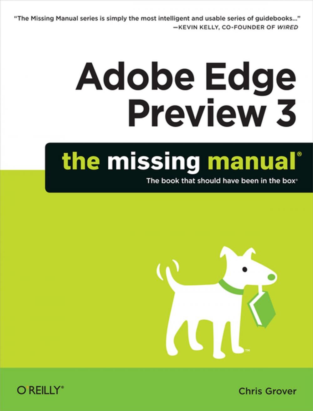 Big bigCover of Adobe Edge Preview 3: The Missing Manual