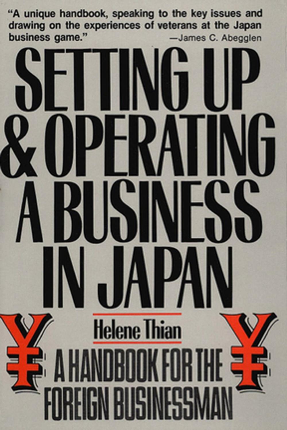 Big bigCover of Setting Up & Operating a Business in Japan