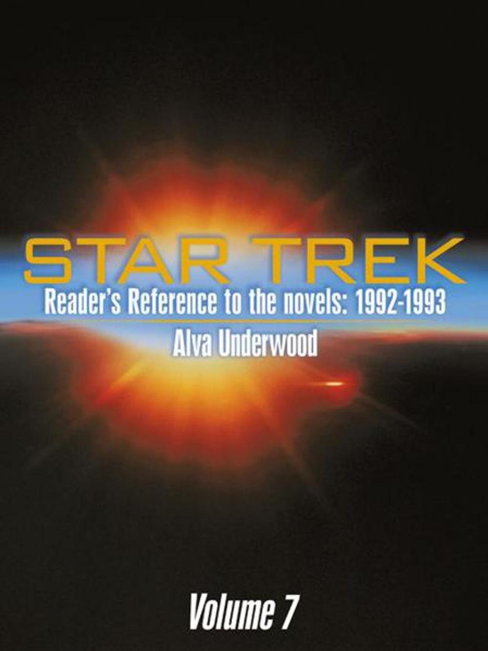 Big bigCover of Star Trek Reader’S Reference to the Novels: 1992-1993