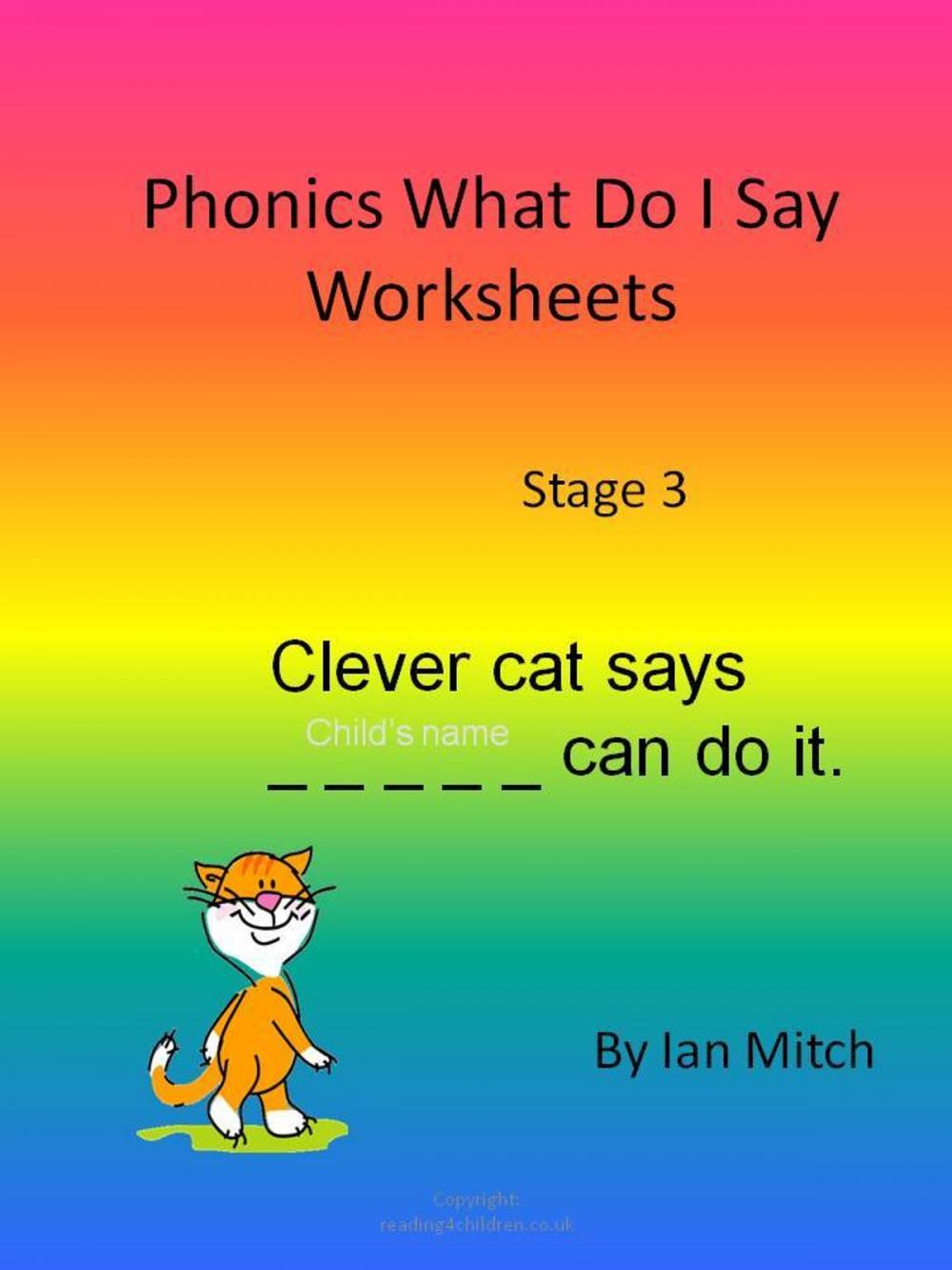 Big bigCover of Phonics What Do I Say Worksheets