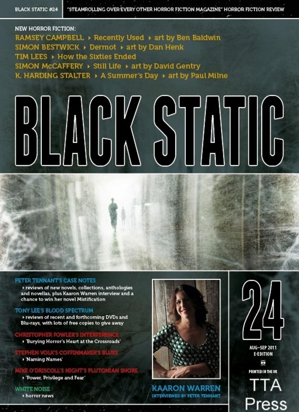 Big bigCover of Black Static #24 Horror Magazine