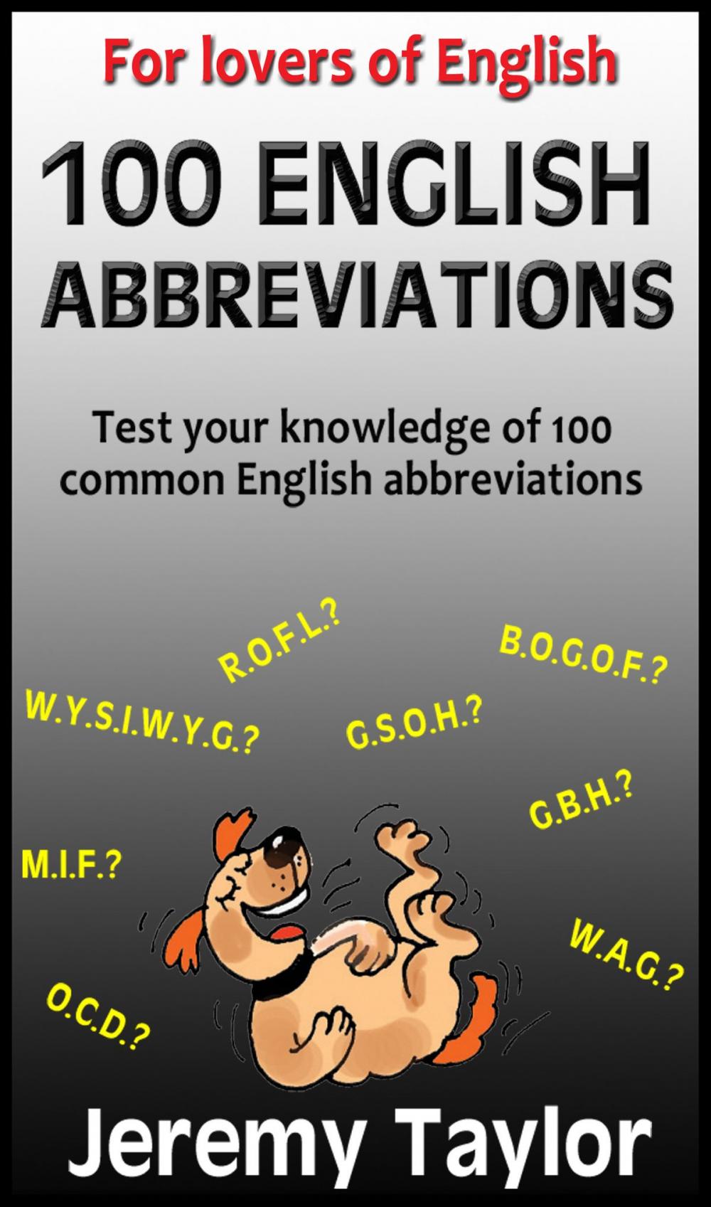 Big bigCover of For Lovers of English: 100 English Abbreviations