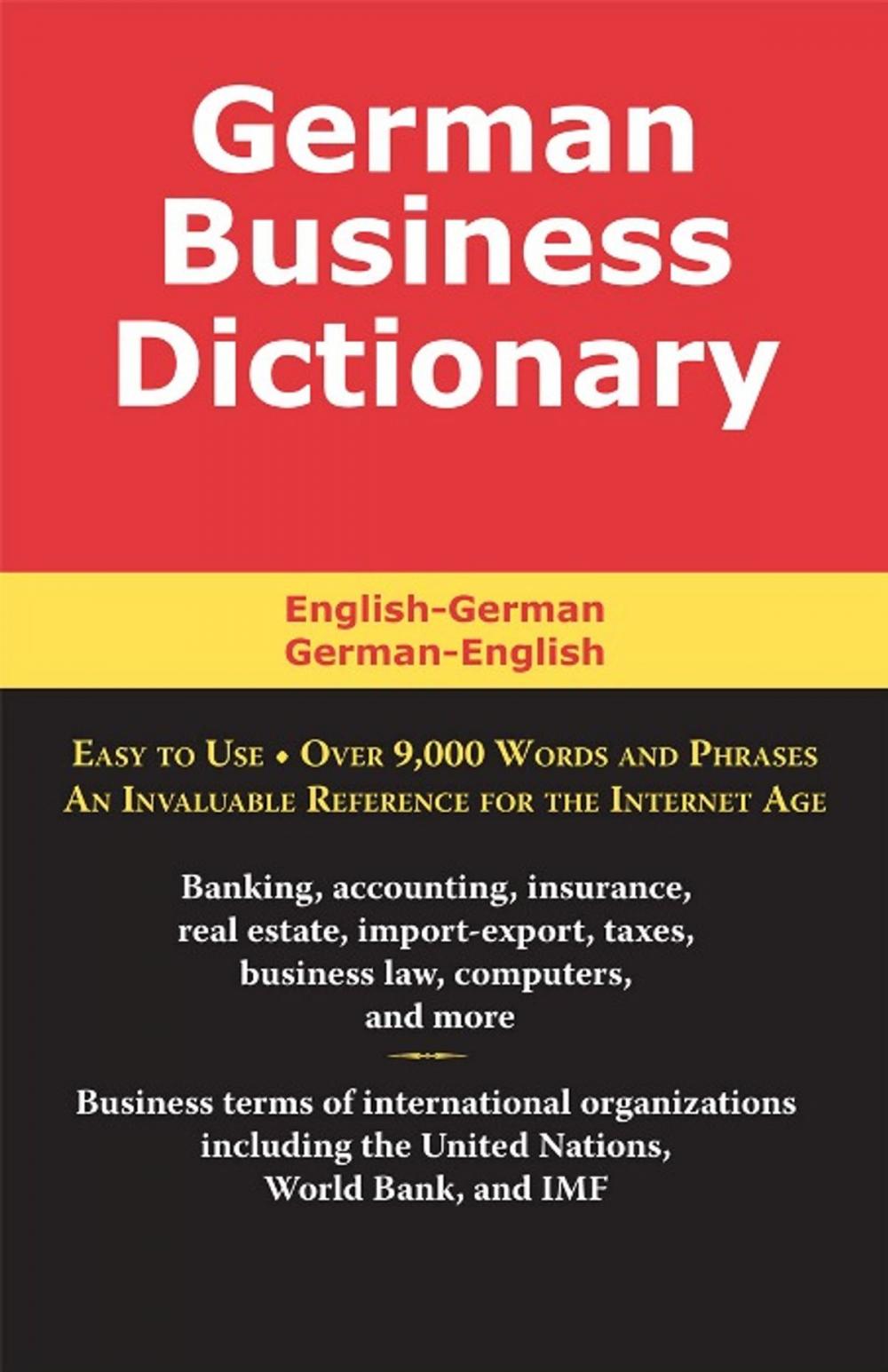 Big bigCover of German Business Dictionary