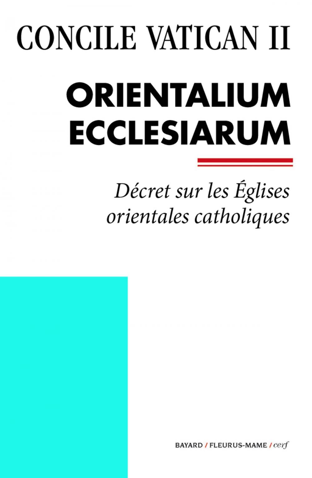 Big bigCover of Orientalium Ecclesiarum