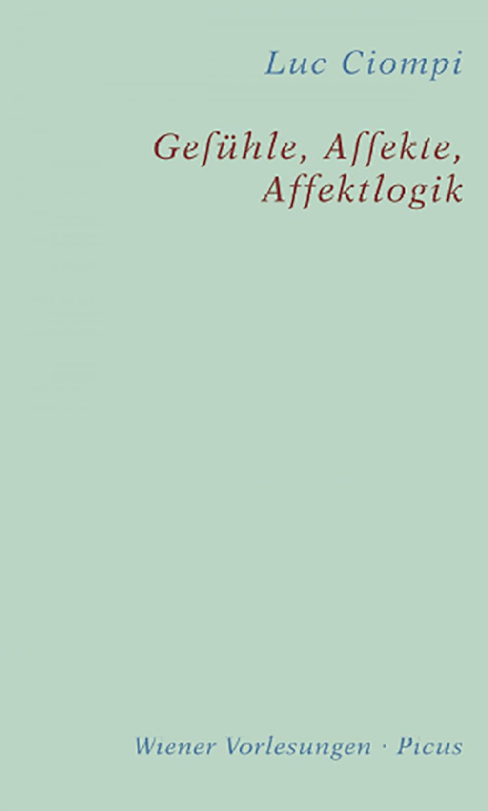 Big bigCover of Gefühle, Affekte, Affektlogik