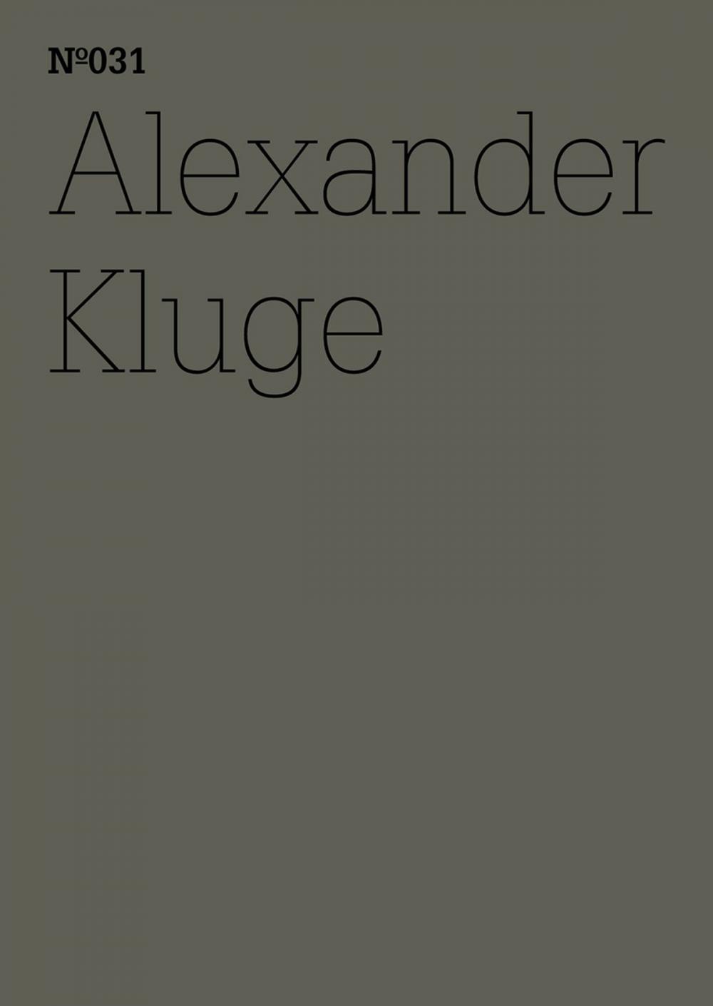 Big bigCover of Alexander Kluge