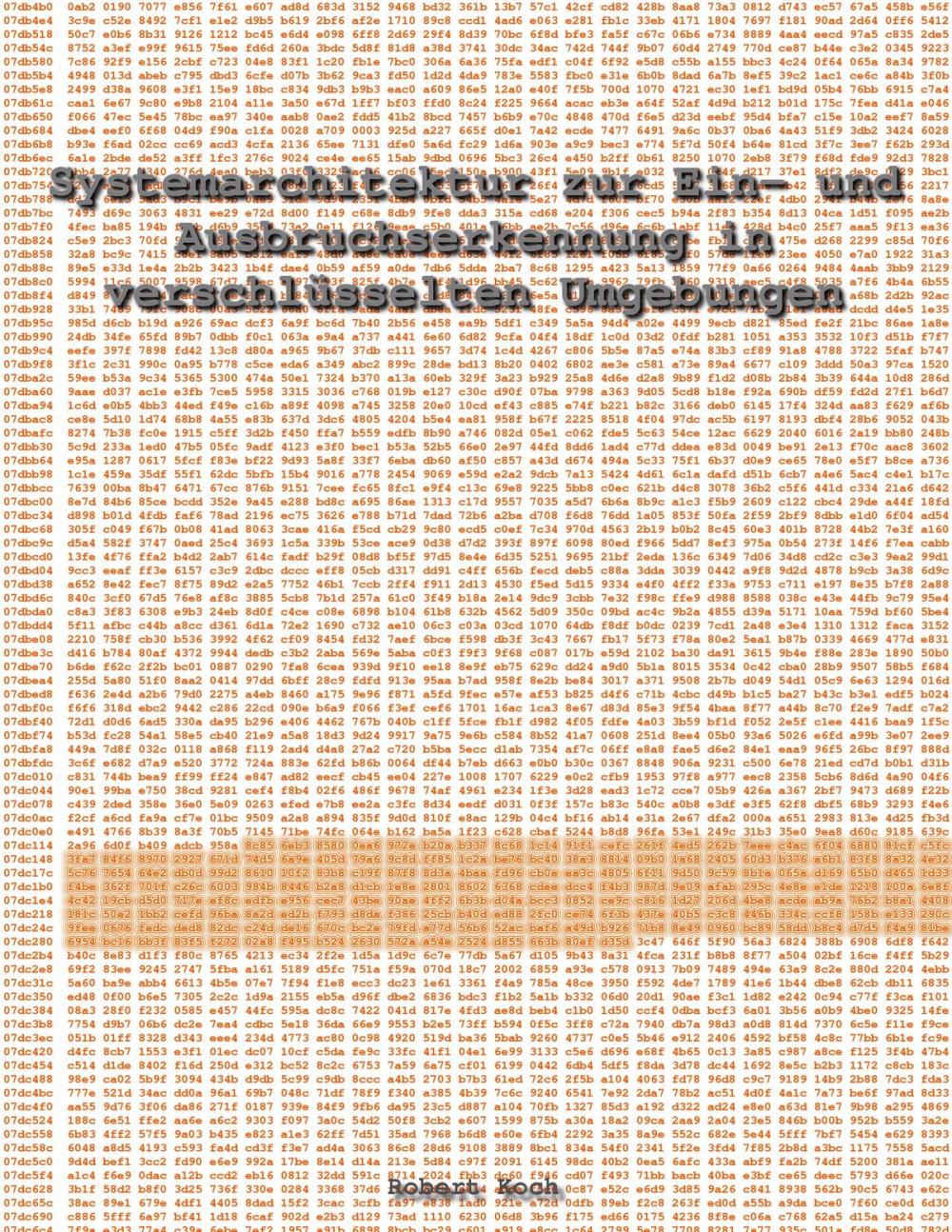 Big bigCover of Systemarchitektur zur Ein- und Ausbruchserkennung in verschlüsselten Umgebungen