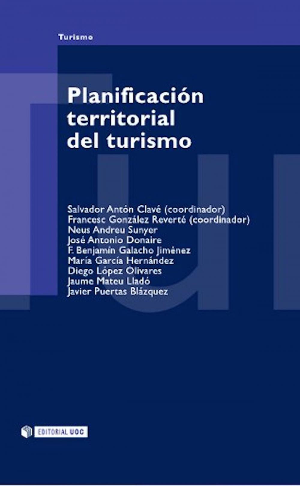 Big bigCover of Planificación territorial del turismo