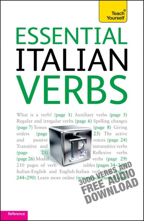 Cover of the book Essential Italian Verbs: Teach Yourself by Maria Bonacina, John Murray Press