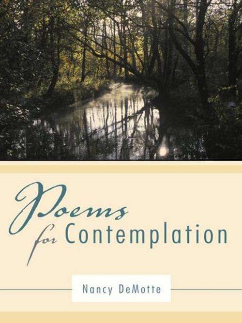 Cover of the book Poems for Contemplation by Nancy DeMotte, WestBow Press