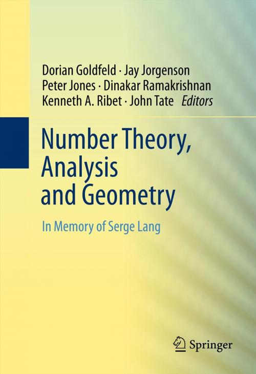 Cover of the book Number Theory, Analysis and Geometry by , Springer New York