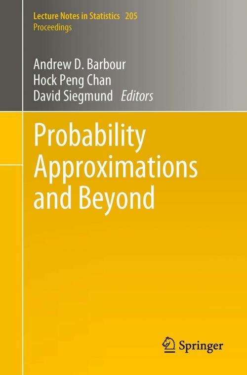 Cover of the book Probability Approximations and Beyond by , Springer New York