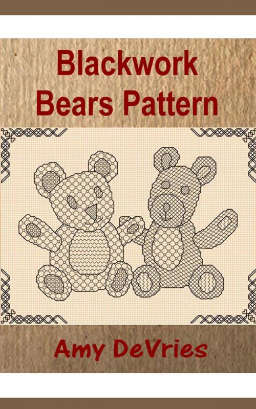 Cover of the book Blackwork Bears Pattern by Amy DeVries, Amy DeVries