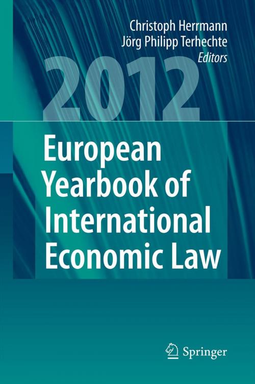 Cover of the book European Yearbook of International Economic Law 2012 by , Springer Berlin Heidelberg