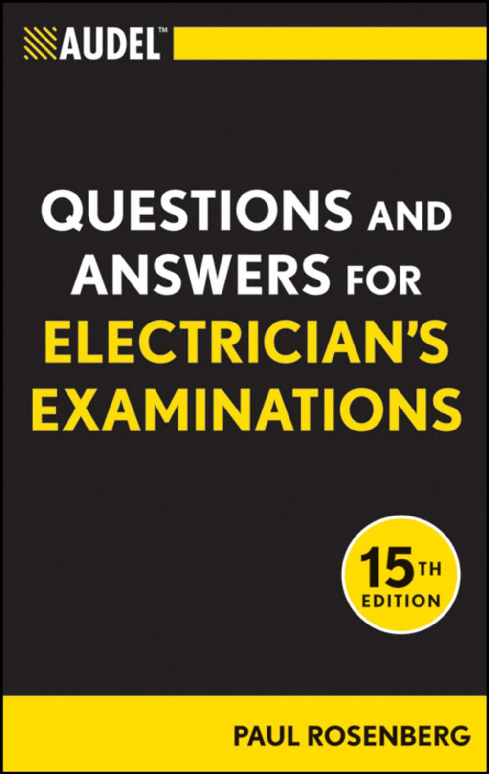 Big bigCover of Audel Questions and Answers for Electrician's Examinations