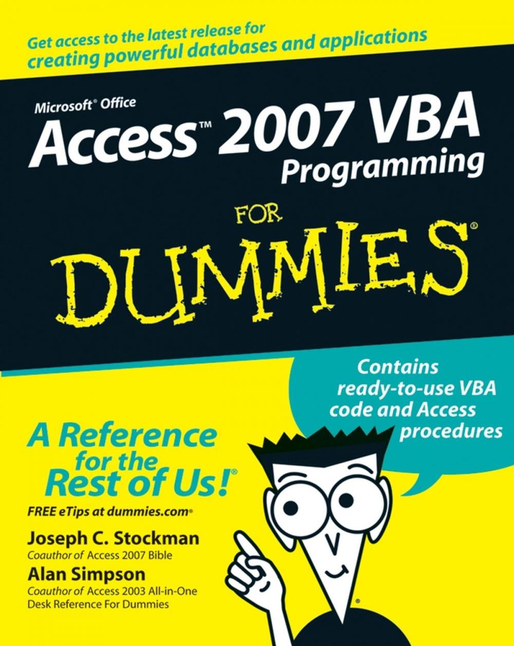 Big bigCover of Access 2007 VBA Programming For Dummies