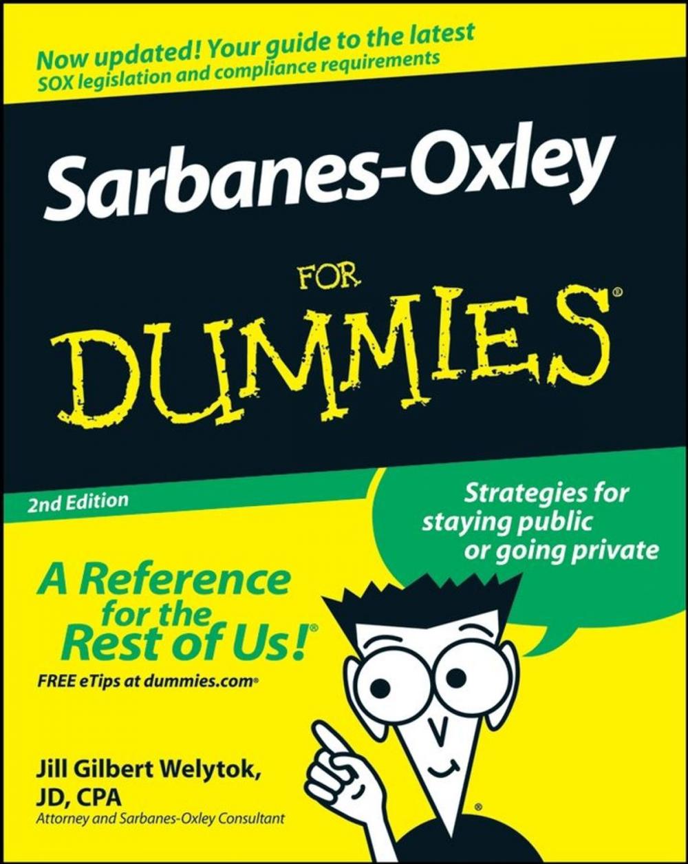 Big bigCover of Sarbanes-Oxley For Dummies