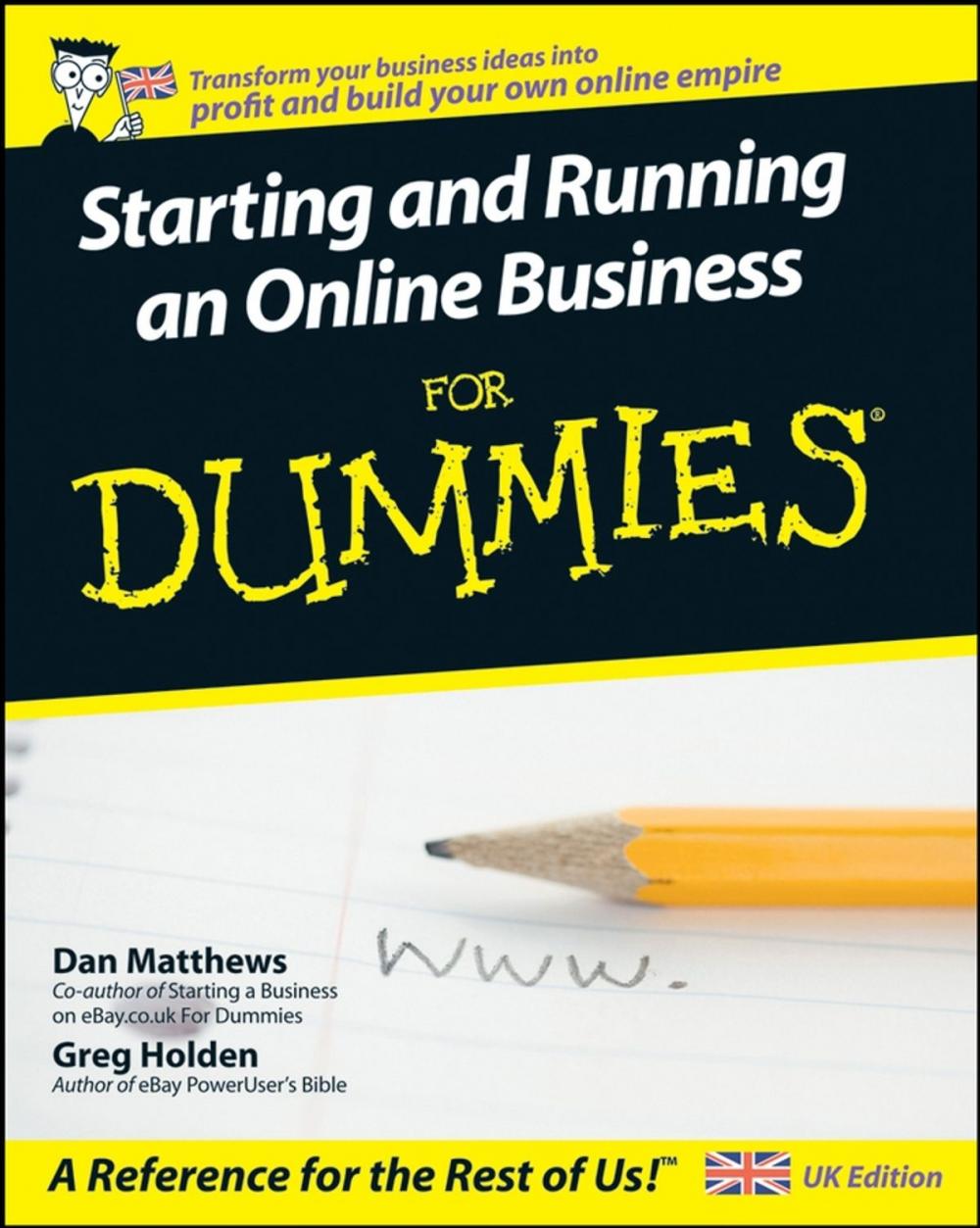 Big bigCover of Starting and Running an Online Business For Dummies