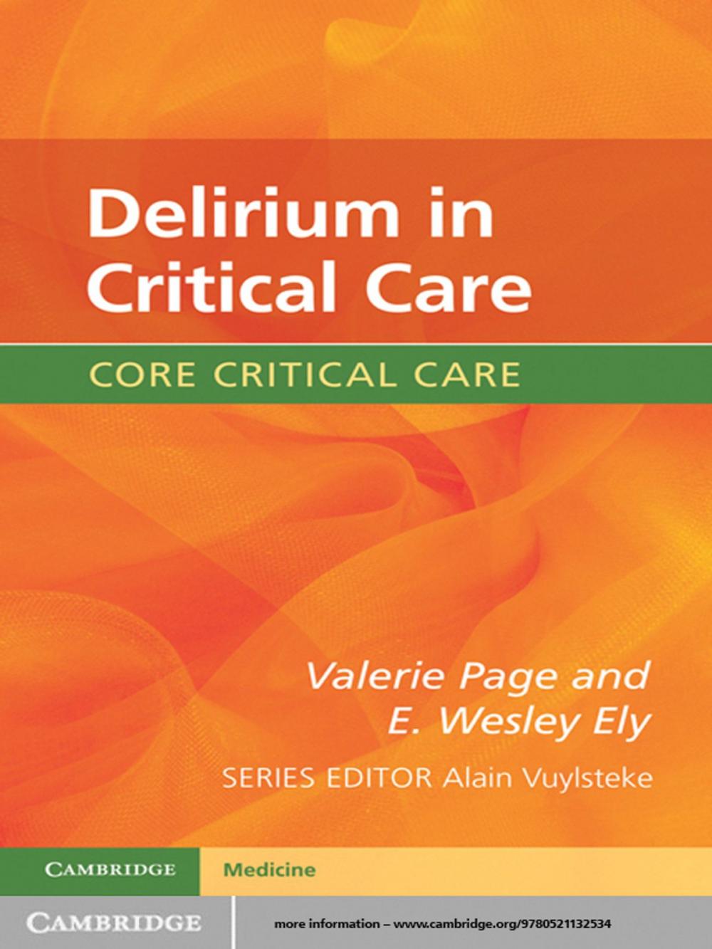 Big bigCover of Delirium in Critical Care