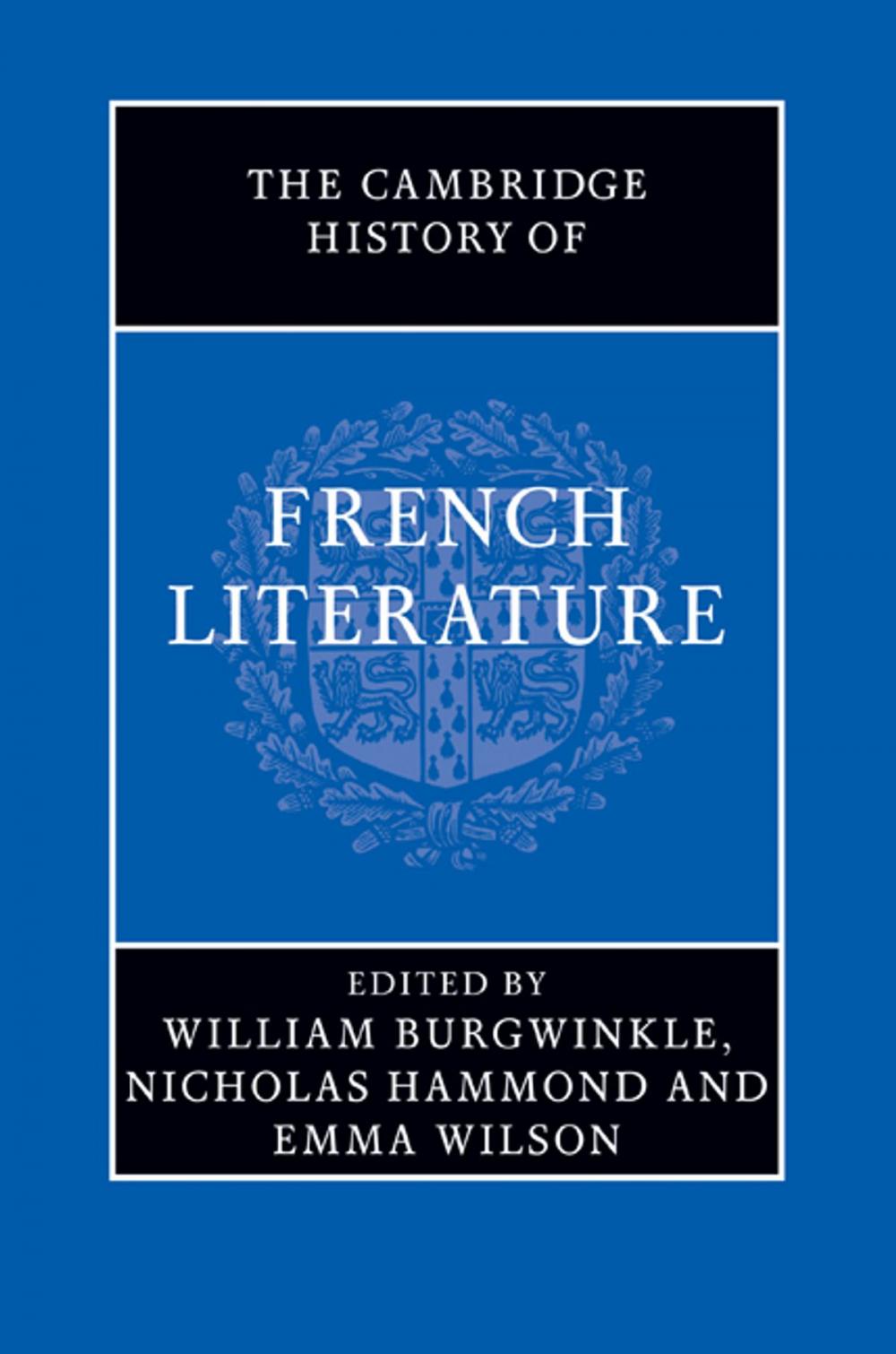 Big bigCover of The Cambridge History of French Literature