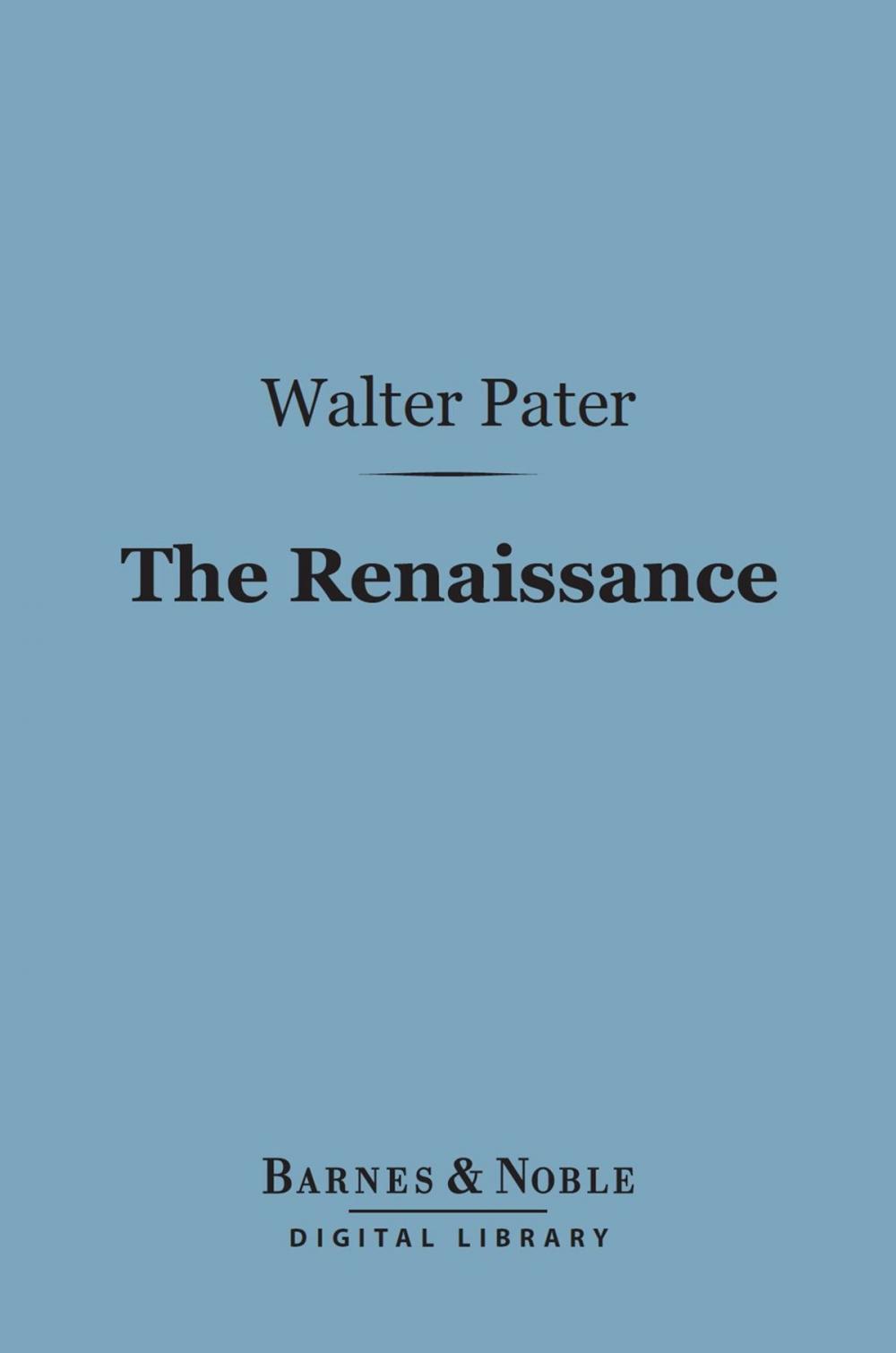 Big bigCover of The Renaissance (Barnes & Noble Digital Library)