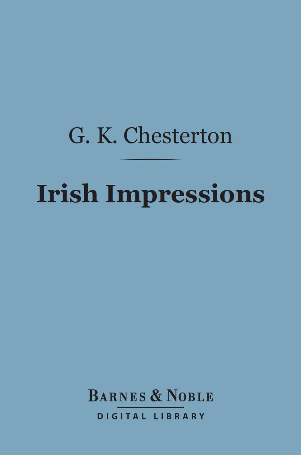 Big bigCover of Irish Impressions (Barnes & Noble Digital Library)