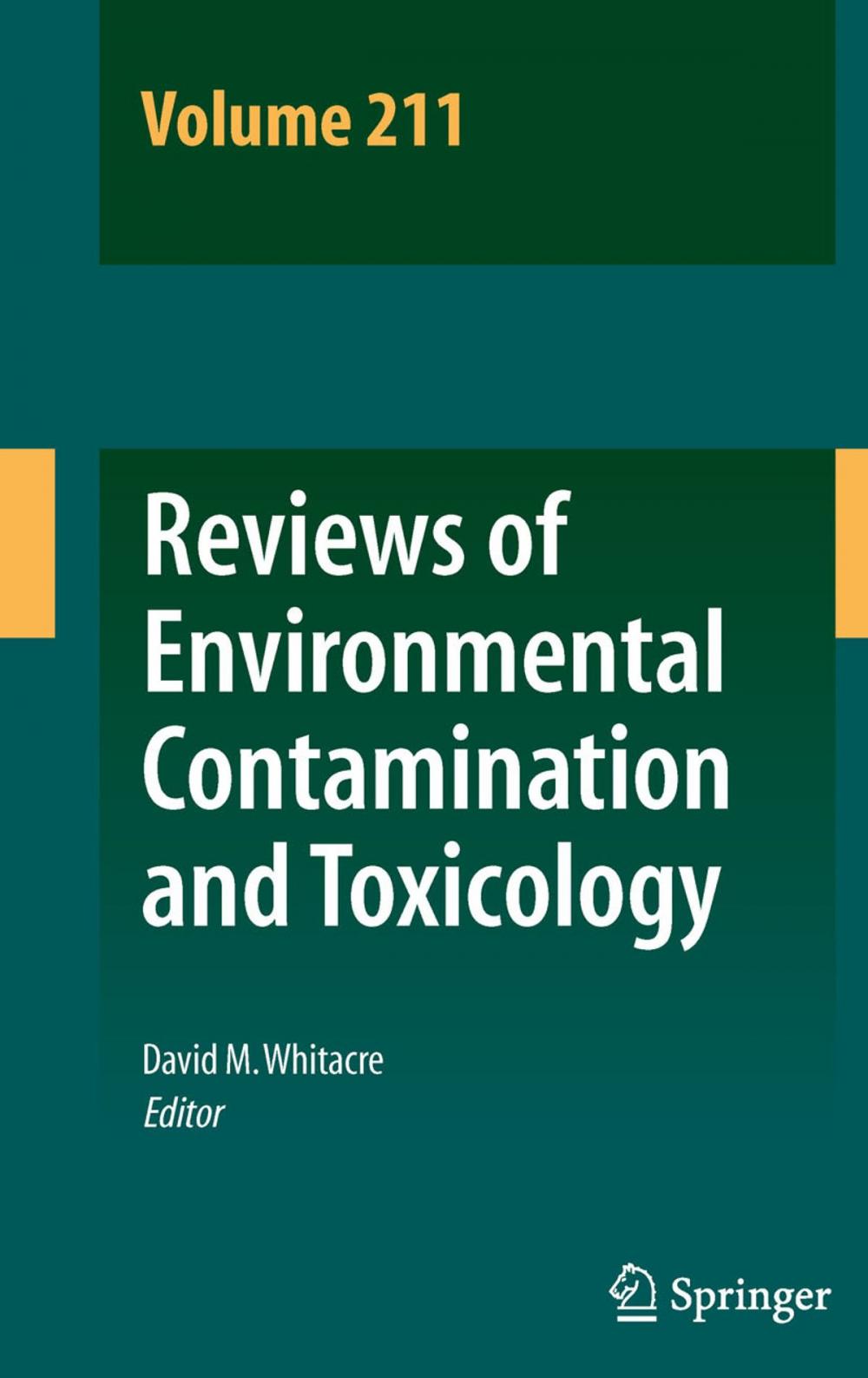 Big bigCover of Reviews of Environmental Contamination and Toxicology Volume 211