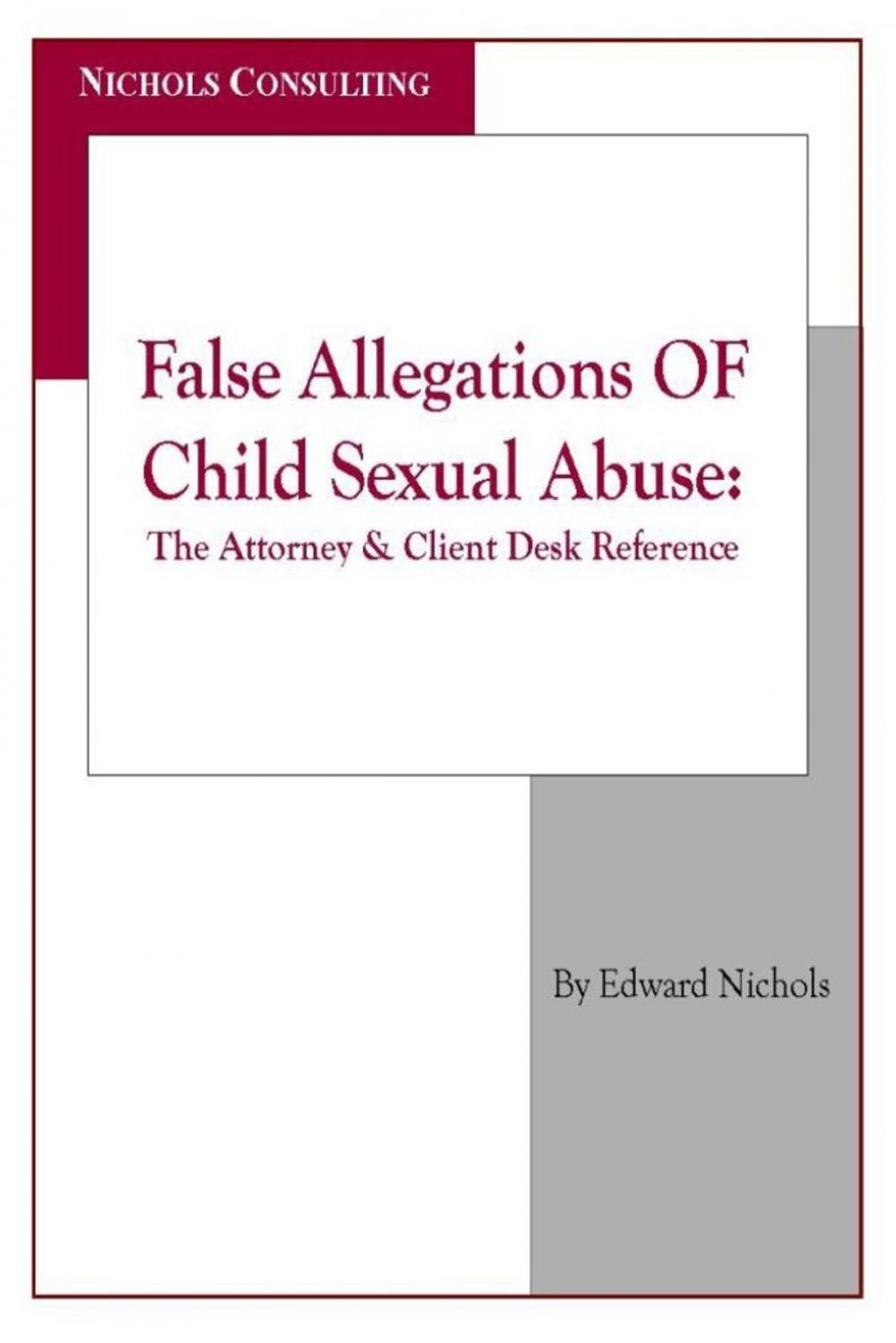 Big bigCover of False Allegations Of Child Sexual Abuse