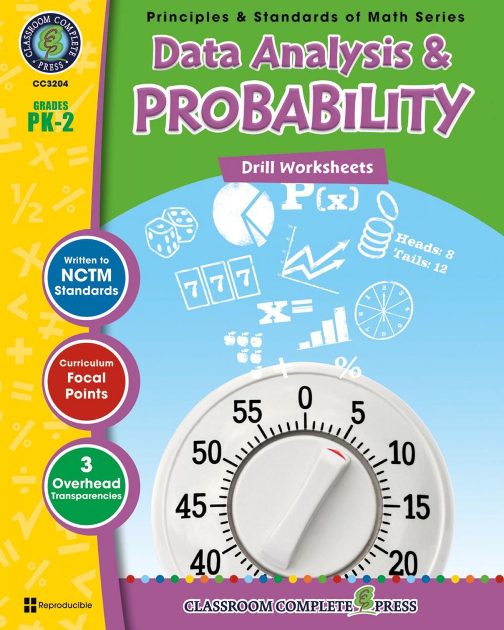 Big bigCover of Data Analysis & Probability - Drill Sheets Gr. PK-2